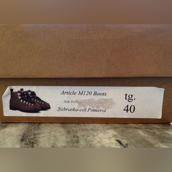 New Men's Fracap M120 Boots Commando Sole 40 - US 7 Burgundy / Maroon Leather - Picture 12 of 12